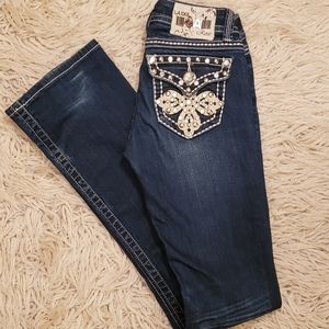 Dark Wash LA Idol Rose Jeans Size 1
